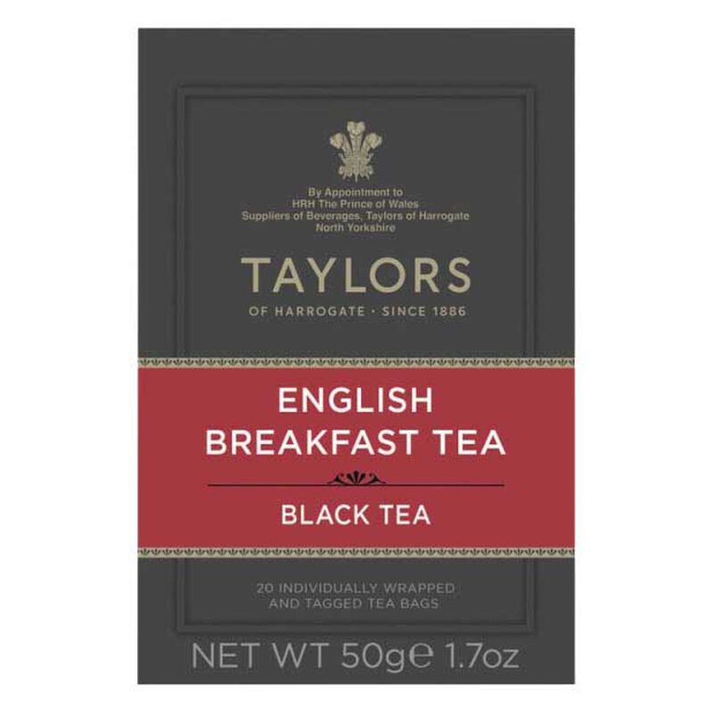 Taylors English Breakfast Tea Bags 20s 50g image number 0